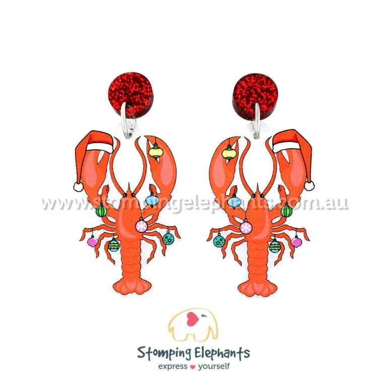 Aussie Christmas Dangle Earrings