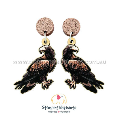 Native Australian Bird Dangle Earrings