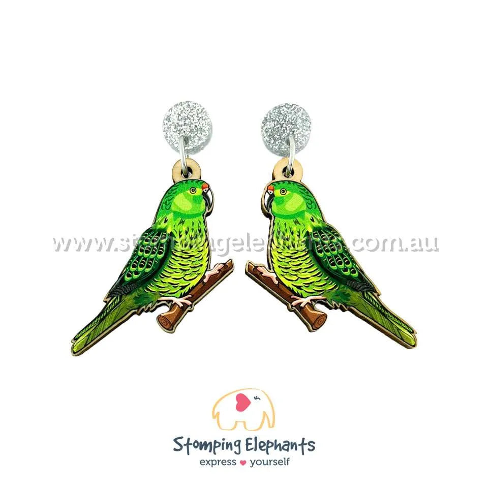 Native Australian Bird Dangle Earrings