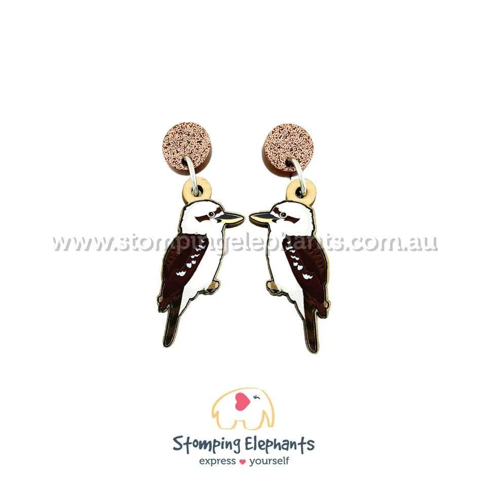 Native Australian Bird Dangle Earrings