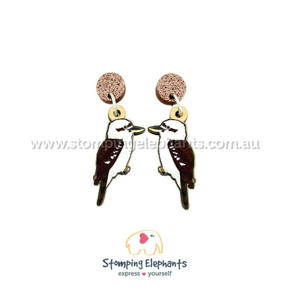 Native Australian Bird Dangle Earrings