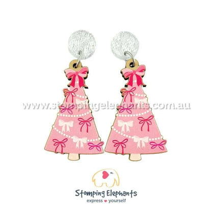 Christmas Tree Dangle Earrings