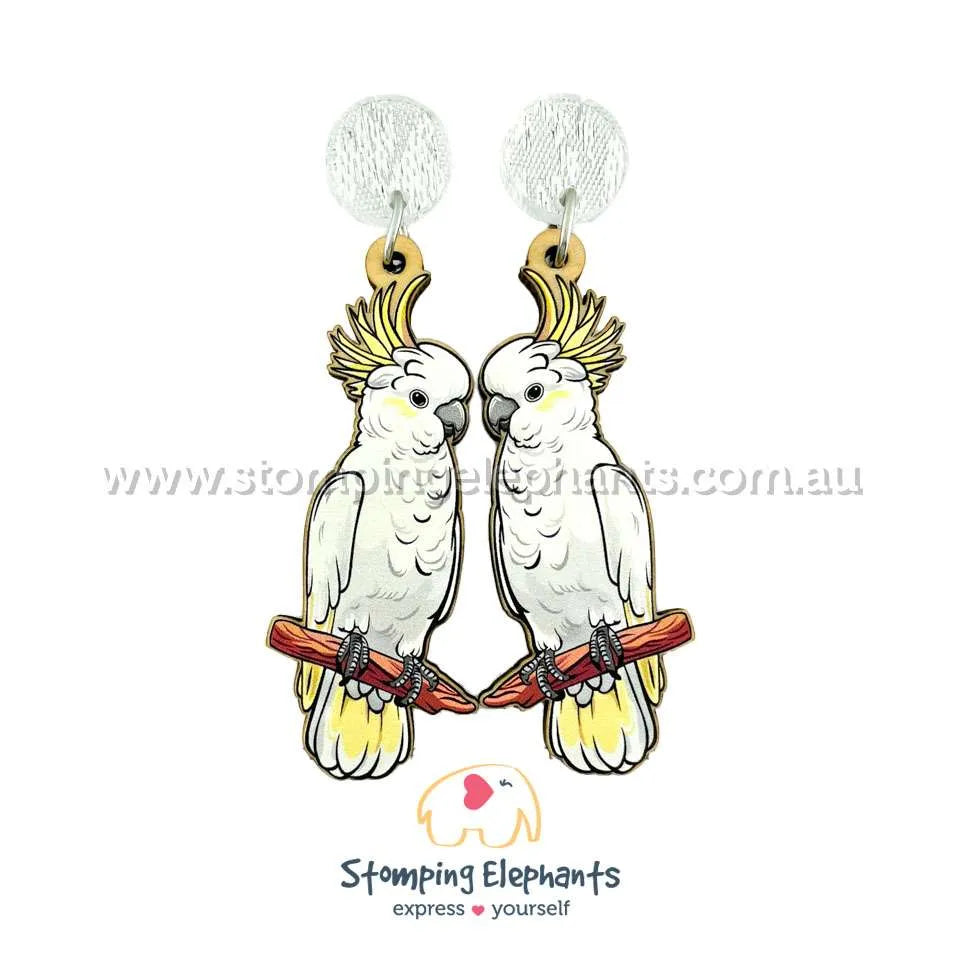 Native Australian Bird Dangle Earrings
