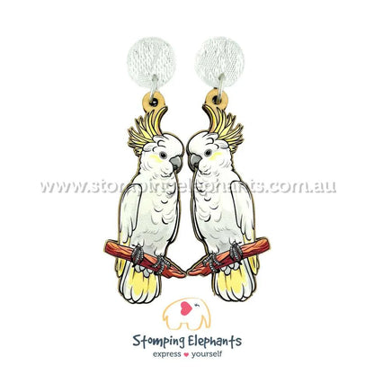 Native Australian Bird Dangle Earrings