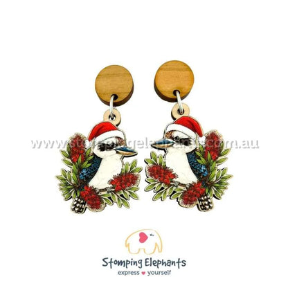 Aussie Christmas Dangle Earrings