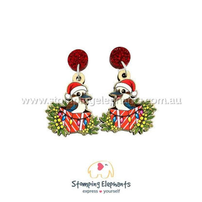 Aussie Christmas Dangle Earrings