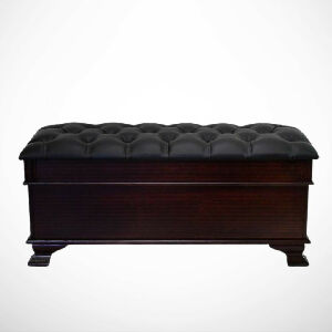 Emerson Collection foot locker with fabric lid by Flamingo Furniture