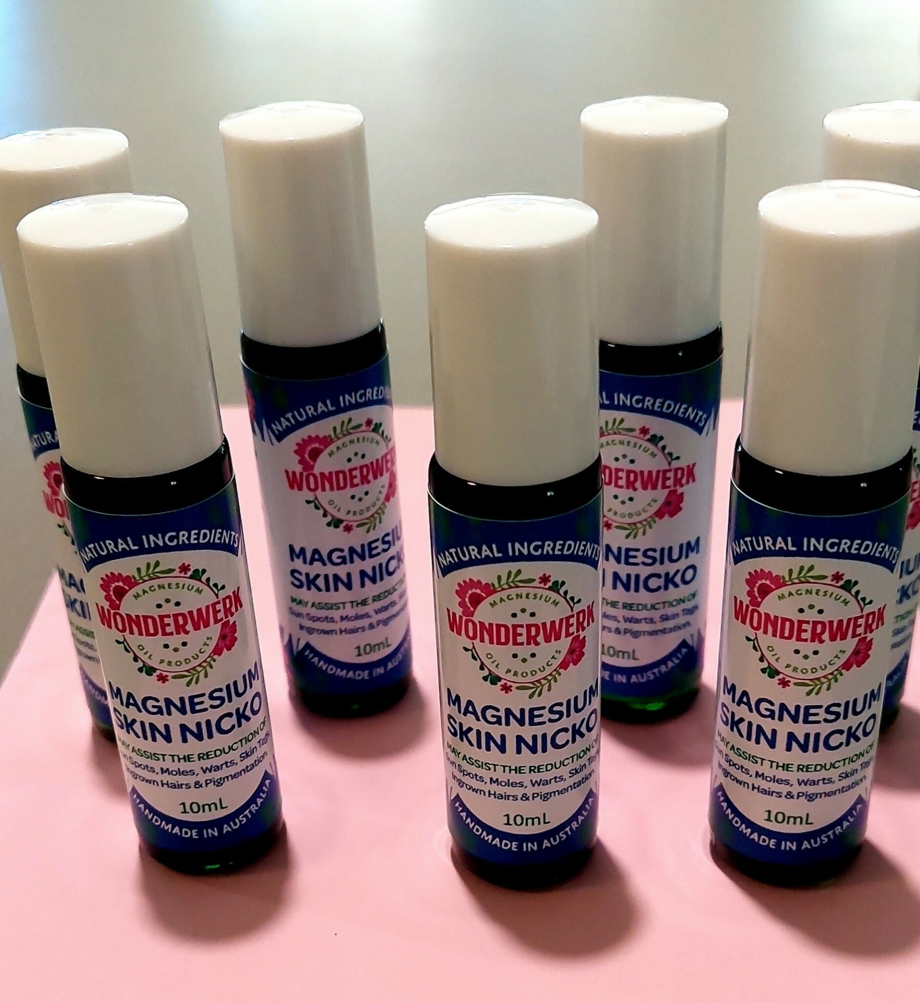 Wonderwerk Magnesium Skin Nicko 10ml roll-on bottles