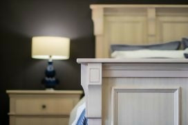 Gordonvale Collection timber bed footboard detail by Flamingo Furniture