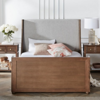 Grand Vue Collection timber bed front view by Flamingo Furniture