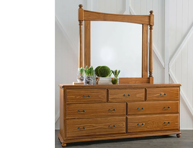 Adelaide Collection dresser with mirror by Flamingo Furniture