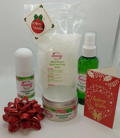 Wonderwerk Magnesium Gift Pack Christmas display