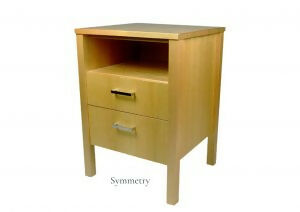 Contemporary modern timber bedside table by Flamingo Furniture