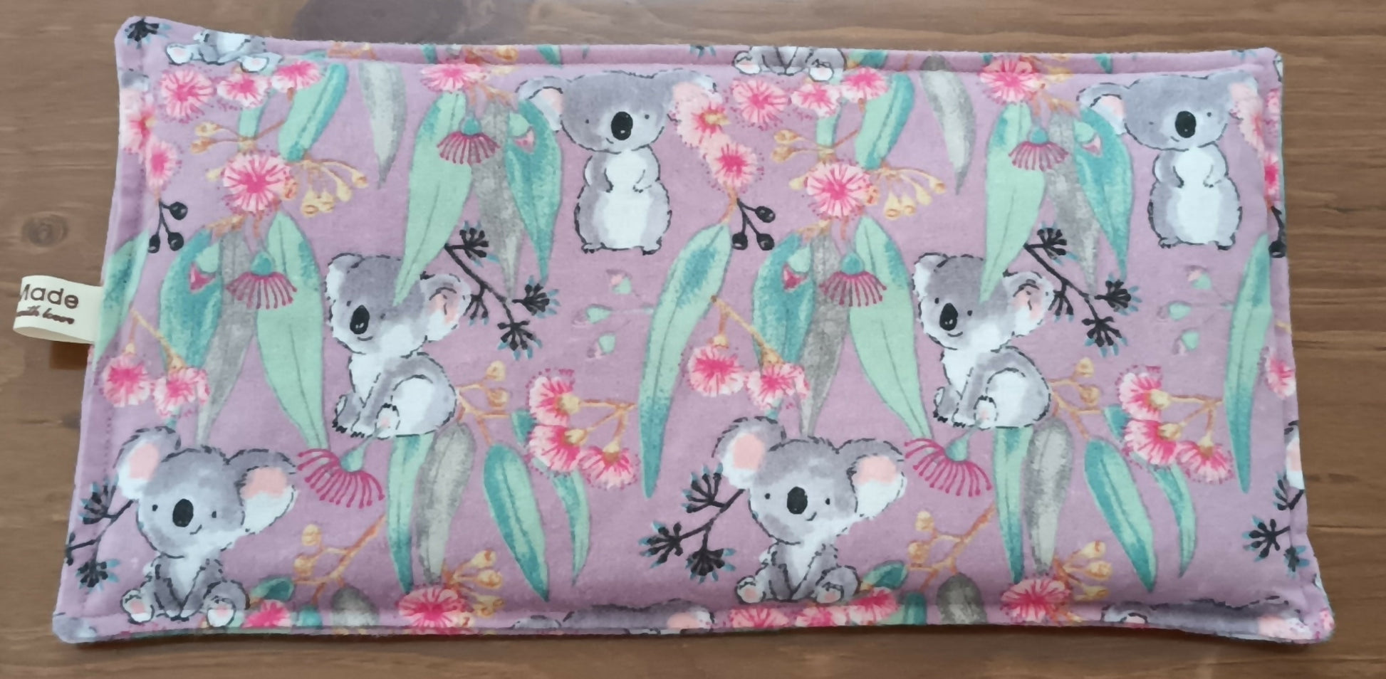 Koala pink handmade heatpack coldpack by Phoenix Sewing