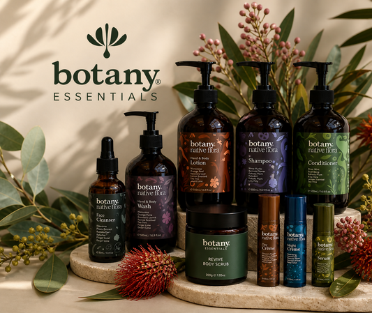 Australian wholesale skincare and bodycare range by Botany Essentials featuring premium natural products