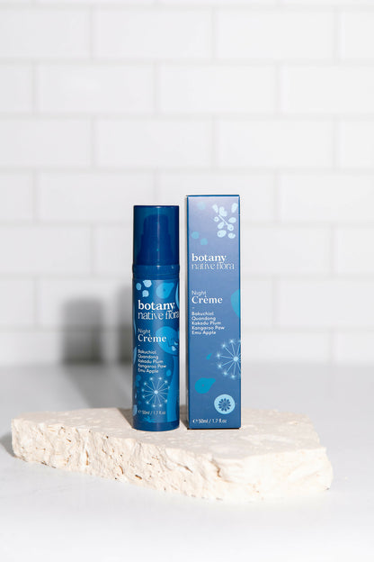 Native Flora Night Crème 50ml Australian night moisturiser with bakuchiol and vitamin C