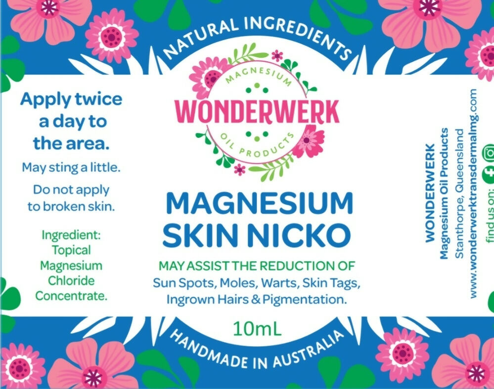 Wonderwerk Magnesium Skin Nicko 10ml label