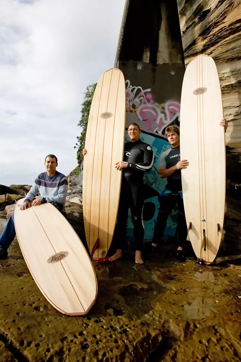 Riley Balsawood Surfboards makers with handcrafted wooden surfboards in Australia