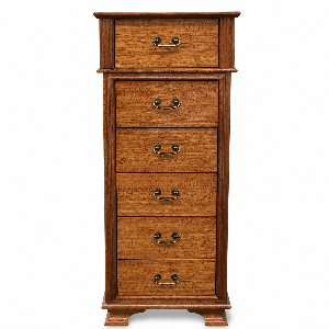 Fletcher Collection narrow timber tallboy chest by Flamingo Furniture
