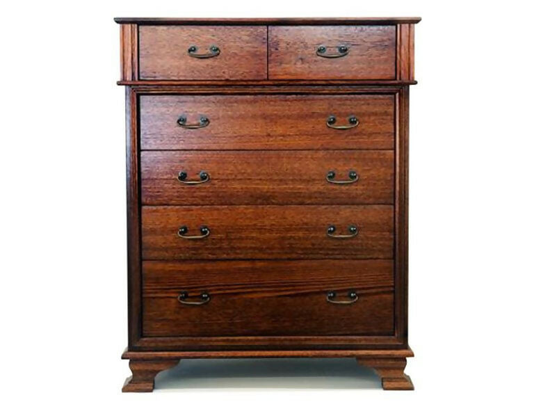 Fletcher Collection timber tallboy chest of drawers by Flamingo Furniture