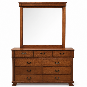 Fletcher Collection timber dresser with mirror by Flamingo Furniture