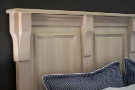 Gordonvale Collection timber bedhead detail by Flamingo Furniture