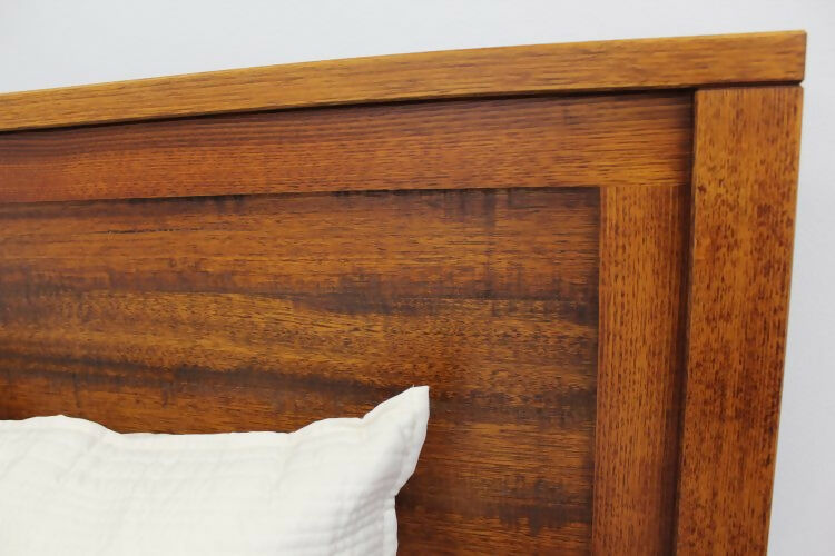 Dallas Collection Tasmanian Oak bedhead detail by Flamingo Furniture