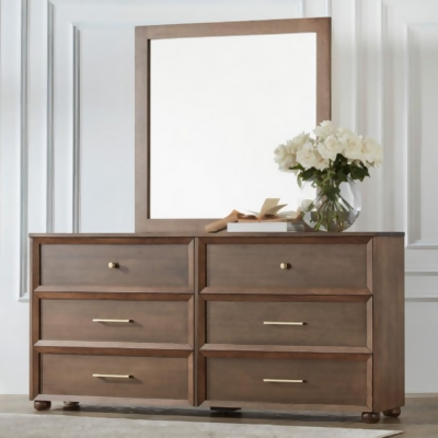 Grand Vue Collection timber dresser with mirror by Flamingo Furniture