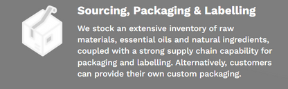 Australian skincare sourcing packaging and labelling services by Botany Essentials