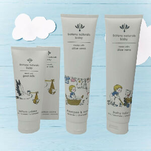 Botany Essentials Botany Naturals Baby Shampoo and Wash with baby care range
