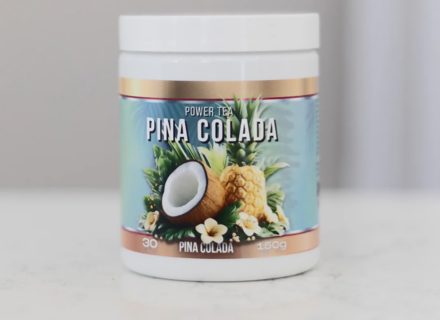Power Tea Australia Pina Colada Tub tropical loaded tea flavour drink mix