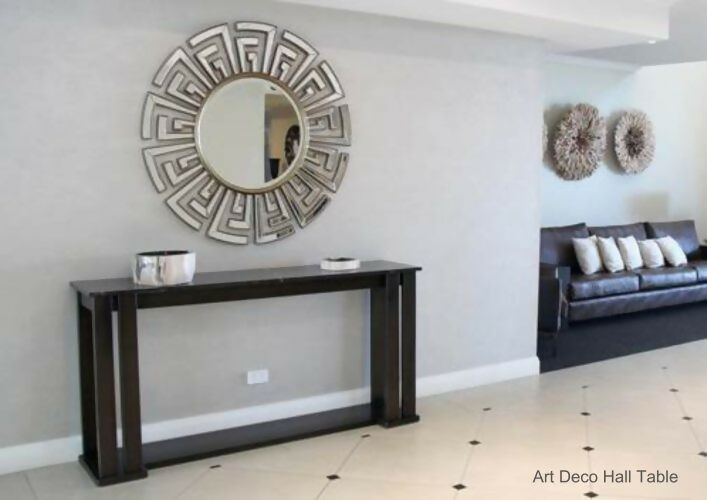 Australian made black console hall table by Flamingo Furniture