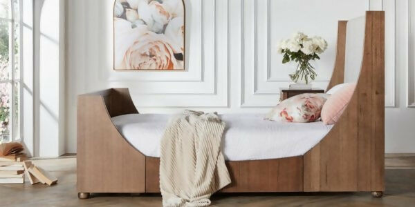 Grand Vue Collection timber bedroom suite side view by Flamingo Furniture