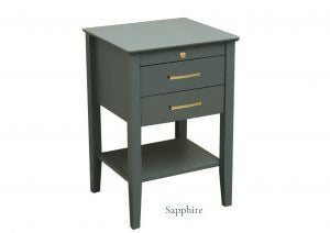 Contemporary dark timber bedside table by Flamingo Furniture