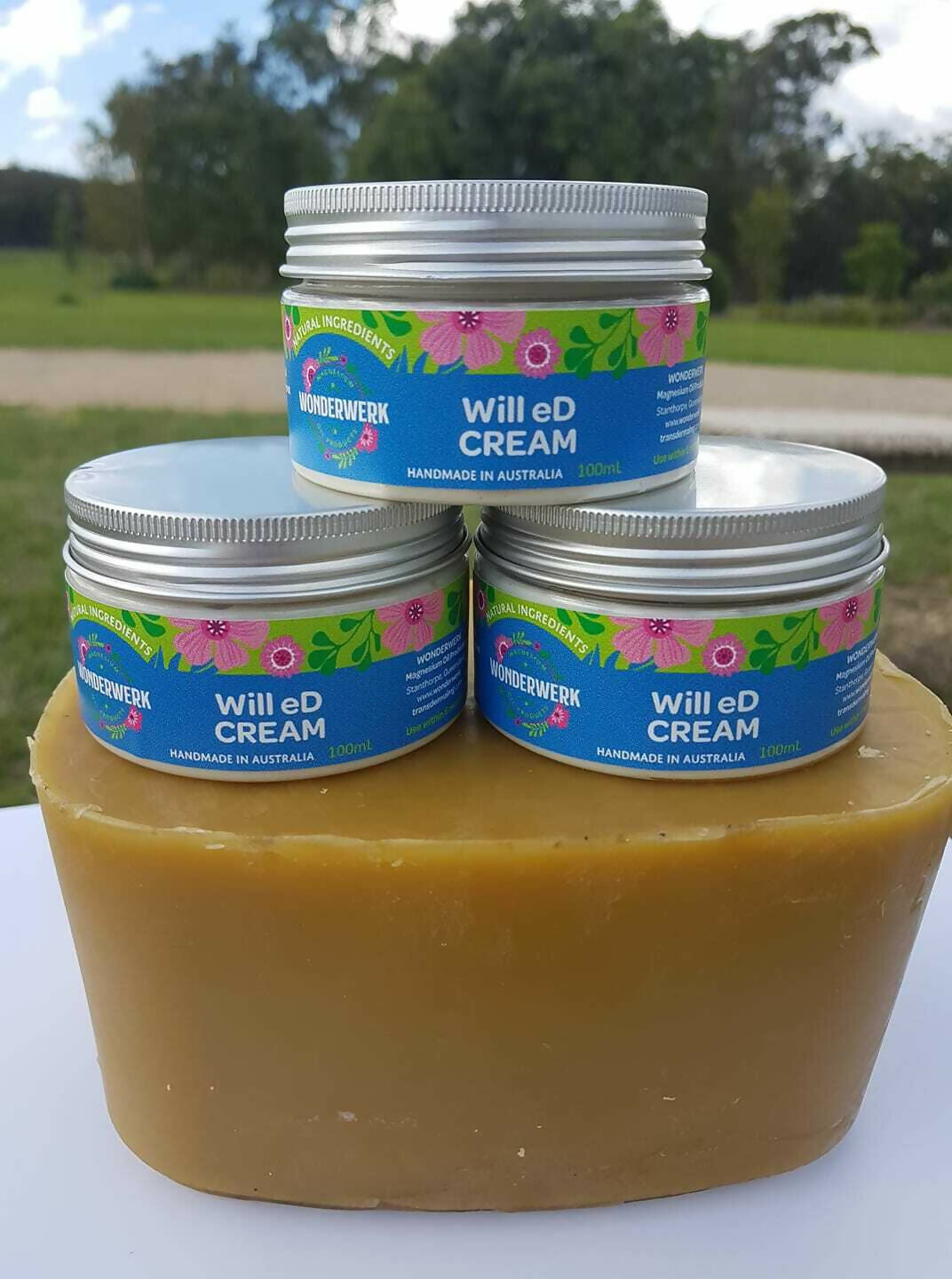Wonderwerk Will eD Cream jars