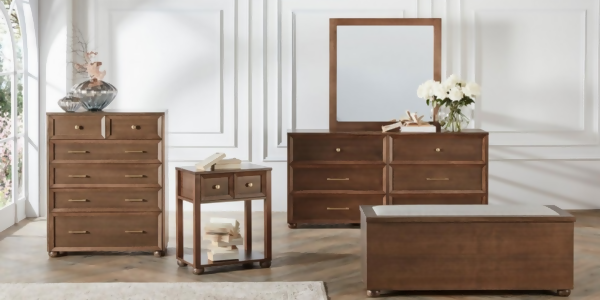 Grand Vue Collection timber bedroom furniture setting by Flamingo Furniture