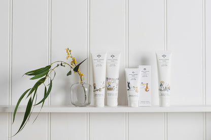 Botany Native Flora Australian baby skincare range featuring gentle baby care products